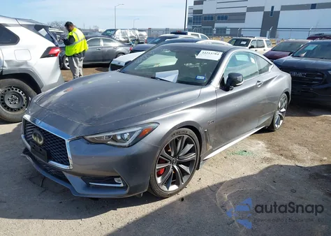 2019 Infiniti Q60 3.0T Red Sport 400 from USA, damaged, VIN JN1FV7EK1KM360374